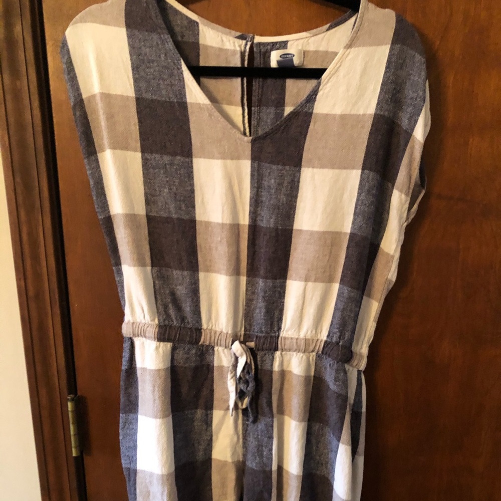 Checker patterned romper - Picture 2 of 3